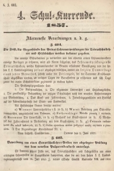 Schul-Kurrende. 1857, kurenda 4