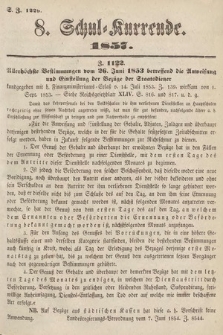 Schul-Kurrende. 1857, kurenda 8