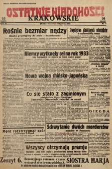 Ostatnie Wiadomości Krakowskie. 1933, nr 5