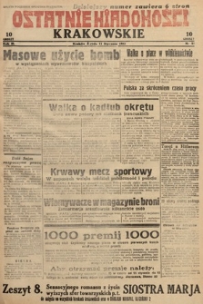 Ostatnie Wiadomości Krakowskie. 1933, nr 11