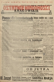 Ostatnie Wiadomości Krakowskie. 1933, nr 16
