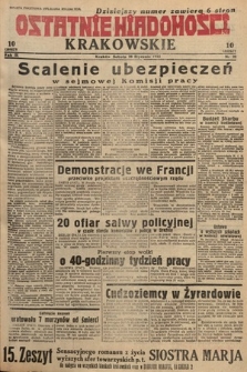 Ostatnie Wiadomości Krakowskie. 1933, nr 28