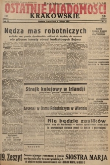 Ostatnie Wiadomości Krakowskie. 1933, nr 37