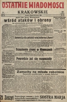 Ostatnie Wiadomości Krakowskie. 1933, nr 41