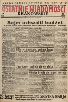 Ostatnie Wiadomości Krakowskie. 1933, nr 46