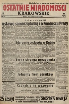 Ostatnie Wiadomości Krakowskie. 1933, nr 51