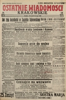 Ostatnie Wiadomości Krakowskie. 1933, nr 52