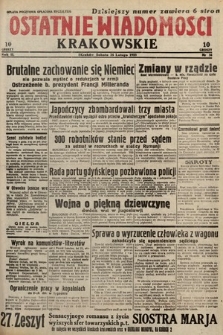 Ostatnie Wiadomości Krakowskie. 1933, nr 56