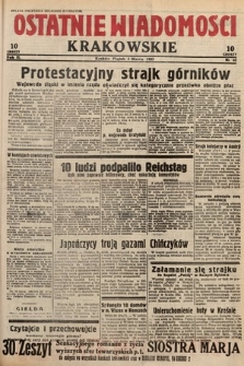 Ostatnie Wiadomości Krakowskie. 1933, nr 62