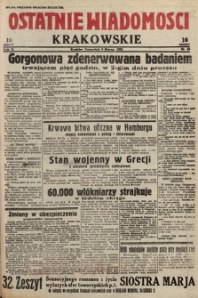 Ostatnie Wiadomości Krakowskie. 1933, nr 68
