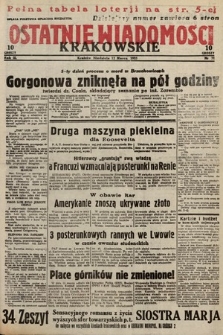 Ostatnie Wiadomości Krakowskie. 1933, nr 71