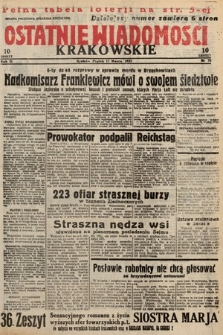 Ostatnie Wiadomości Krakowskie. 1933, nr 76