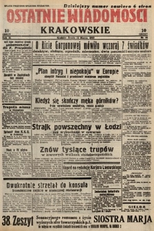 Ostatnie Wiadomości Krakowskie. 1933, nr 81