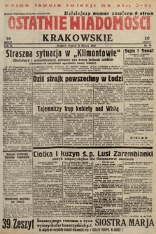 Ostatnie Wiadomości Krakowskie. 1933, nr 83