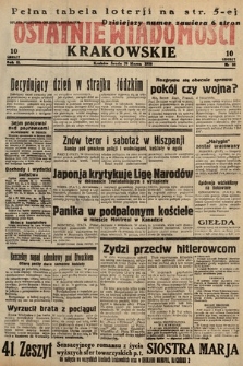 Ostatnie Wiadomości Krakowskie. 1933, nr 88