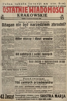 Ostatnie Wiadomości Krakowskie. 1933, nr 93