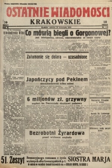 Ostatnie Wiadomości Krakowskie. 1933, nr 110