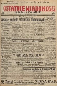 Ostatnie Wiadomości Krakowskie. 1933, nr 115