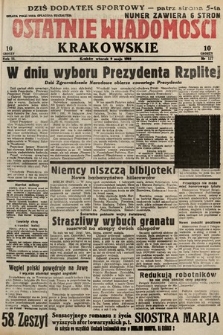 Ostatnie Wiadomości Krakowskie. 1933, nr 127