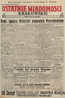 Ostatnie Wiadomości Krakowskie. 1933, nr 128