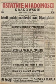 Ostatnie Wiadomości Krakowskie. 1933, nr 129