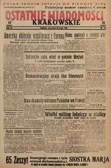 Ostatnie Wiadomości Krakowskie. 1933, nr 143