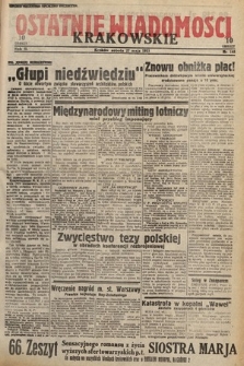 Ostatnie Wiadomości Krakowskie. 1933, nr 145