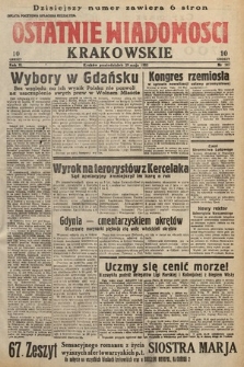 Ostatnie Wiadomości Krakowskie. 1933, nr 147