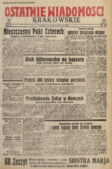 Ostatnie Wiadomości Krakowskie. 1933, nr 150
