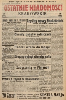 Ostatnie Wiadomości Krakowskie. 1933, nr 154