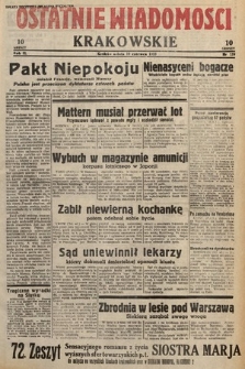 Ostatnie Wiadomości Krakowskie. 1933, nr 159