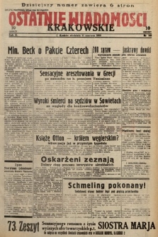 Ostatnie Wiadomości Krakowskie. 1933, nr 160