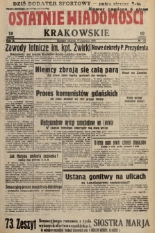 Ostatnie Wiadomości Krakowskie. 1933, nr 162