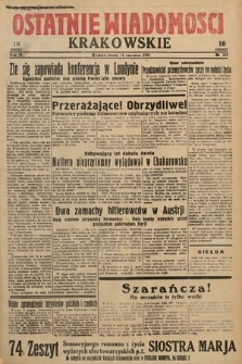 Ostatnie Wiadomości Krakowskie. 1933, nr 163