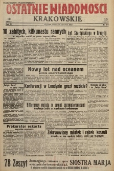 Ostatnie Wiadomości Krakowskie. 1933, nr 173