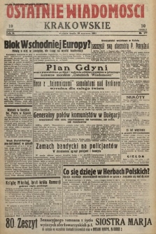 Ostatnie Wiadomości Krakowskie. 1933, nr 177