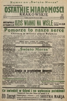 Ostatnie Wiadomości Krakowskie. 1933, nr 178