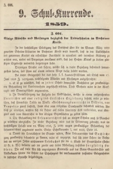 Schul-Kurrende. 1859, kurenda 9