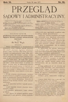 Przegląd Sądowy i Administracyjny. 1877, nr 21
