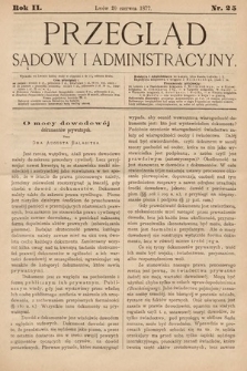 Przegląd Sądowy i Administracyjny. 1877, nr 25