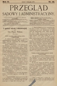 Przegląd Sądowy i Administracyjny. 1877, nr 45