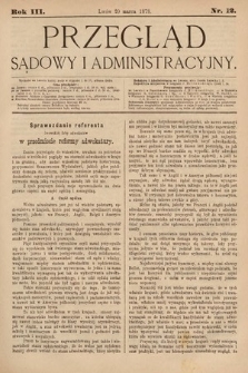 Przegląd Sądowy i Administracyjny. 1878, nr 12