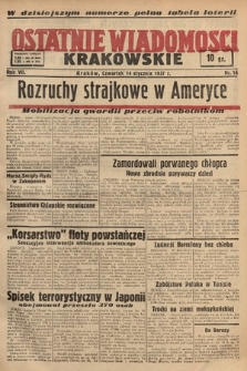 Ostatnie Wiadomości Krakowskie. 1937, nr 14