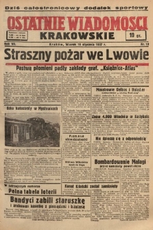 Ostatnie Wiadomości Krakowskie. 1937, nr 19