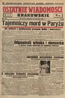 Ostatnie Wiadomości Krakowskie. 1937, nr 28
