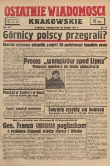 Ostatnie Wiadomości Krakowskie. 1937, nr 60