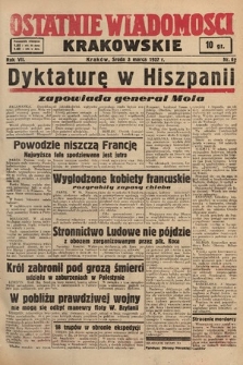 Ostatnie Wiadomości Krakowskie. 1937, nr 62