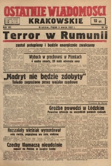 Ostatnie Wiadomości Krakowskie. 1937, nr 64