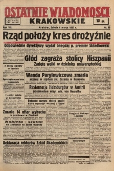 Ostatnie Wiadomości Krakowskie. 1937, nr 65