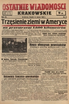 Ostatnie Wiadomości Krakowskie. 1937, nr 71